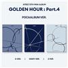 ATEEZ [GOLDEN HOUR: PART.4] Album POCA 3 Ver SET/3QR+6 Adesivi+6 PhotoCard+RE...