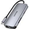 Unitek Hub Usb Unitek attivo USB-C 2xHDMI 4K/2xUSB-A/SD/RJ45/PD 100W [D1122A01]