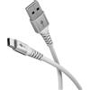 Goobay Cavo Usb Goobay 74532 Tessile Tipo A/C 2m Bianco [74532]