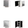 Ad Trend Specchio Portagioie con LED in MDF 30 x 18 x 33 Cm - Organizer Gioielli con Specchio