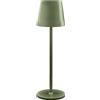 L'Arcolaio Lampada LED Touch Ricaricabile H 38 Cm 10 x 10 Cm IP54 Round Pro Oliva