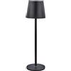L'Arcolaio Lampada LED Touch Ricaricabile H 38 Cm 10 x 10 Cm IP54 Round Pro Nera