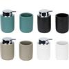 Ad Trend Set Bagno 2 Pezzi in Ceramica Ass. - Dispenser Sapone e Bicchiere 1 Pz