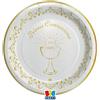 Big Party Piatti Prima Comunione Gold D 18 Cm 8 Pz