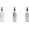 Ad Trend Oliera Acetiera Ass. con Tappo Acciaio 500 Ml H 30 Cm 6 x 6 Cm Vetro Trasparente 1 Pz