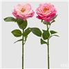 EDG Enzo De Gasperi Rosa Ramo con Foglie Ass. H 58 Cm Pianta Artificiale Rosa Crema 1 Pz