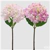 EDG Enzo De Gasperi Ortensia Ramo con Foglie Ass. H 50 Cm Pianta Artificiale Rosa Chiaro o Scuro 1 Pz