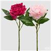 EDG Enzo De Gasperi Peonia Ramo con Foglie Ass. H 58 Cm Pianta Artificiale Rosa o Fucsia 1 Pz