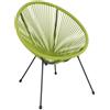 Ad Trend Sedia Esterno Verde Intreccio 68×62 H 82 cm