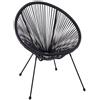 Ad Trend Sedia Esterno Nera Intreccio 68×62 H 82 cm