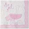 Big Party Tovaglioli Carta It's a Girl 33 x 33 Cm Cf 20 Pz Rosa