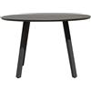 Moia Greenwood Tavolo Tondo Alberese Alluminio Antracite D 120 cm