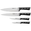 Tefal Ice Force - Set 4 coltelli da cucina, lame in acciaio inossidabile tedesco, K2324S74, garanzia 10 anni, taglio e tagliente ad alte prestazioni