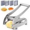 Umllpet Taglia Patate, Affetta Patate a 2 Lame, Tagliapatate in Acciaio Inox, Base Antiscivolo, Taglia Verdure e Frutta Professionale