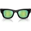 Ray-Ban Occhiali da Sole RB4940 601/8N Wayfarer Puffer X ASAP Rocky Nero/Verde Specchiato 632 Unisex 50/23/150
