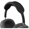 TOLUOHU Cuscino per fascia per Apple AirPods Max, in morbido silicone lavabile e resistente alla polvere, accessori compatibili con tenda a rete lavorata a maglia (nero)