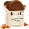 Kitsch - Scrub corpo allo zucchero: sapone per una pelle morbida, idratata e radiosa | Made in USA Stati Uniti | Natur