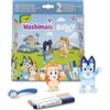 CRAYOLA Washimals Bluey - Set attività con 2 Cuccioli da Colorare, 3 Pennarelli Lavabili e Spazzolina, Gioco e Regalo per Bambini dai 3 Anni
