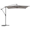 HESPERIDE Ombrellone Decentrato Manoa Taupe 250x250x240 cm, Parasole Quadrato ( base non inclusa)