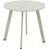 HESPERIDE Tavolino da Giardino Rotondo Hespéride Saona Ø50x45 cm Argilla, Acciaio