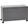 HESPERIDE Baule contenitore Edenio, 510 l, 130x60,4x78 cm, grafite, acciaio, cassapanca esterno