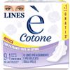 Fater Lines E\' Cotone Ali Assorbente Esterno 9 + 1 Pezzi