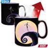 ABYstyle - Disney - Lo Strano Natale di Mr Jack - Tazza Cambia Colore con Calore - 460 ml - Jack e Luna