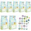 NAÏZAYA Sacchetti Pasquali Personalizzabili Originali - 20 Sacchettini Regalo Pasquale con Adesivi per Cioccolatini e Caramelle - Sacchetto Bustine di Carta Pasquali Colorati per Adulti e Bambini