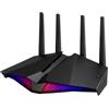 ASUS DSL-AX82U - AX5400 xDSL Router-Modem dual-band con Wi-Fi 6 802.11ax, AURA RGB, ASUS AiMesh, Gear Accelerator, QoS adattivo, Port Forwarding