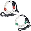 OBSEWAU 2 Pezzi Contatore di Colpi da Golf, Catena di Conteggio del Golf, Contatori per Perline da Golfista con Clip, per Sportivo All'aperto