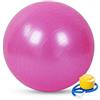 Boolavard Exercise Ball Fitness Ball, Anti-Burst Stability Ball con pompa rapida, Balance Ball professionale per Pilates, Yoga, Core Strength, Esercizio del parto (75cm, L, Rosa)