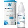 Schalcon-omisan Alovis Gel Gocce Oculari 10 ml - Sollievo Immediato per Occhi Secchi con Acido Ialuronico e Aloe Vera