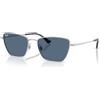 Ray-Ban RB3783 003/80 - Occhiali da Sole Argento con Lenti Blu