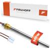 FIREHOFF Candela di accensione per stufa a pellet, 300 W, 140 mm, diametro 9,9 mm, filettatura 3/8, con connettore BS95, garanzia 2 anni
