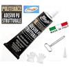 SIGILL COLLA ADESIVO STRUTTURALE POLIURETANICO TRASPARENTE POLITENACE 60ml SIGILL MADE IN ITALY