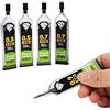 TOOLSTAR - Guinzaglio per matite meccaniche, 0,7, 2B, di ricambio, per matite meccaniche e automatiche, confezione da 150 pezzi