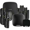 Ajax Kit antifurto nero wireless HUB2 GSM(4G) + 4 SENSORI + 7 CONTATTI + SIRENE - 51173 - 42963