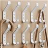 susswiff Ganci appendiabiti da 10 pezzi, ganci appendiabiti a vite, da parete per cappotti, giacche, cappelli, ganci in metallo per camera da letto, soggiorno, bagno, guardaroba, vintage, bianchi, 10 cm