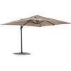 Bizzotto Ombrellone palo laterale porto 3x4 antracite/tortora