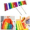 Xilofono in metallo a 15 note, Xilofono Glockenspiel professionale con mazze,