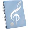 Foglio Musica Cartella 60 Pagine Capacità Foglio Musicholderfits Lettera