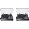 Audio-Technica AT-LP120XUSBBK Coppia Giradischi Professionale per Dj, Nero