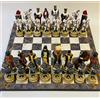 Senza marchio X grande set scacchi scacchi scacchi scacchiera crociata medievale fatta a...