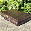Senza marchio Set tavola backgammon - pelle di coccodrillo fatta a mano, stile vintage,...