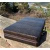 Senza marchio Set tavola backgammon - pelle di coccodrillo fatta a mano, stile vintage,...