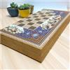 Senza marchio Set scacchi backgammon fatti a mano Khatam persiano tavola in legno 19,6"...