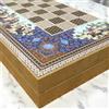 Senza marchio Set scacchi backgammon tavola in legno persiano Khatam fatta a mano 19,6" -...