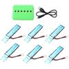 Eurowagens Batteria LiPo Aggiornata 6PC 37V 520MAh 30C Con USB Per XK K110 K