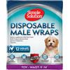 Simple Solution Pannolini monouso Simple Solution per cani maschi - Tg. XS: 23 - 35 cm, 12 pz