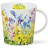 Dunoon Lomond - Tazza da 0,32 l, motivo: giardino cottage (giallo)